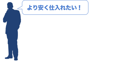 より安く仕入れたい！